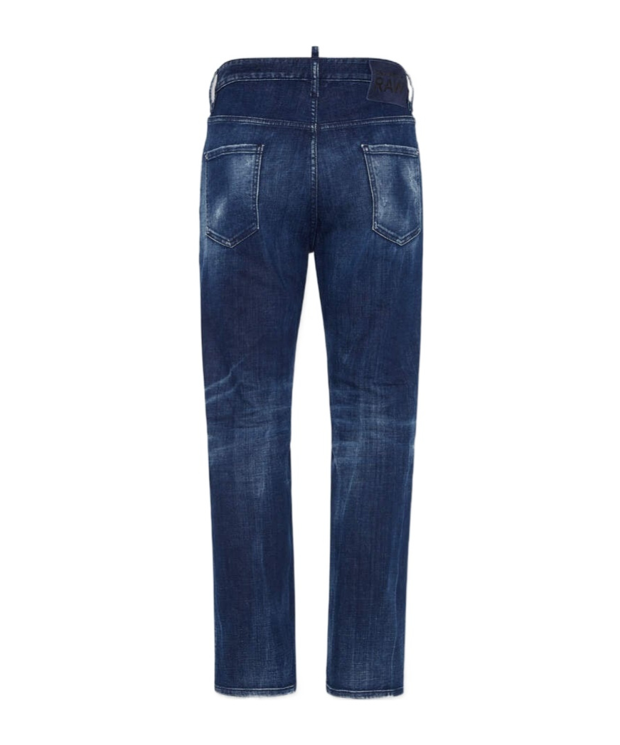Dsquared2 Belt-loop Jeans In Blue