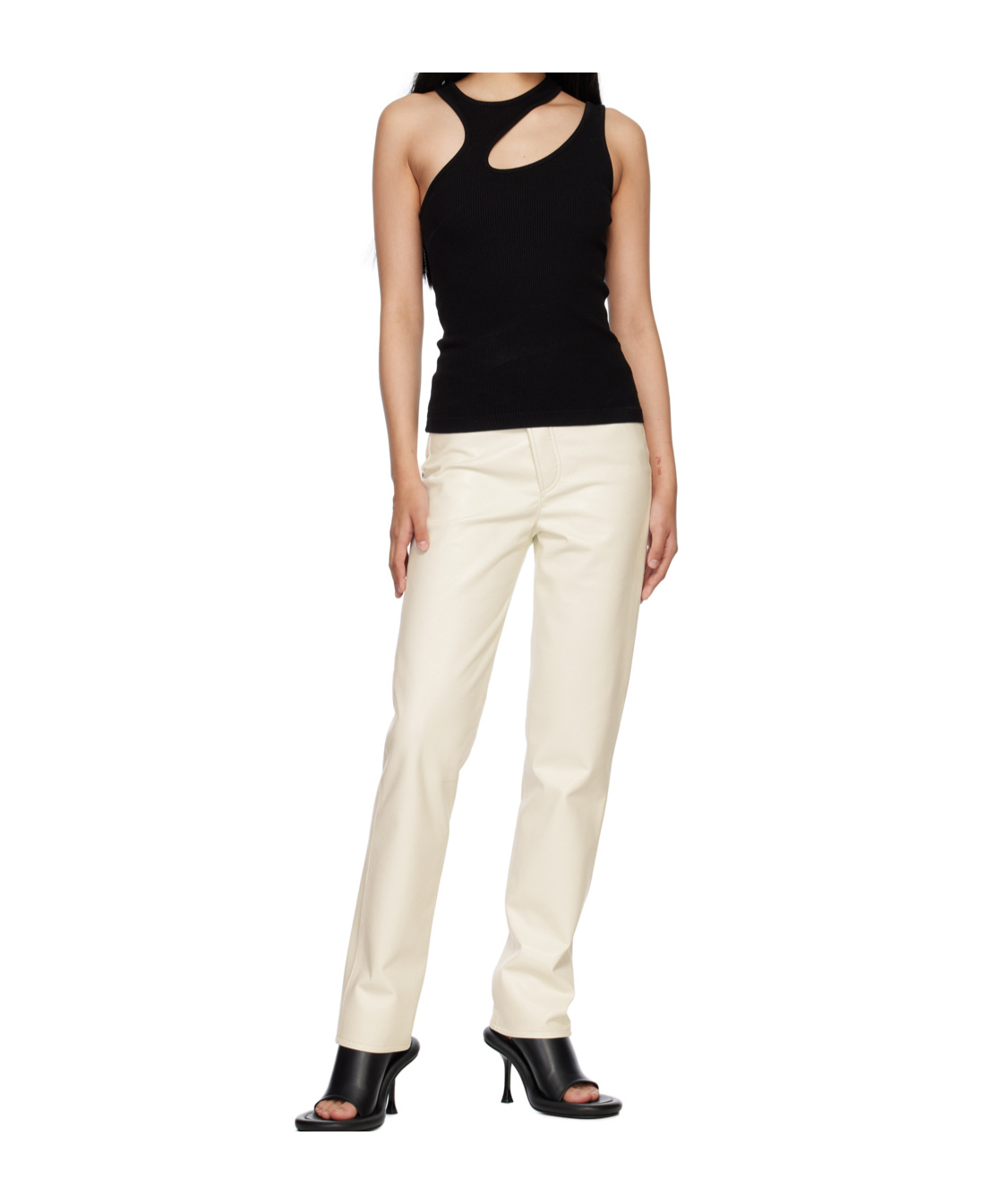 Agolde High Waist Casual Pants In Neutral