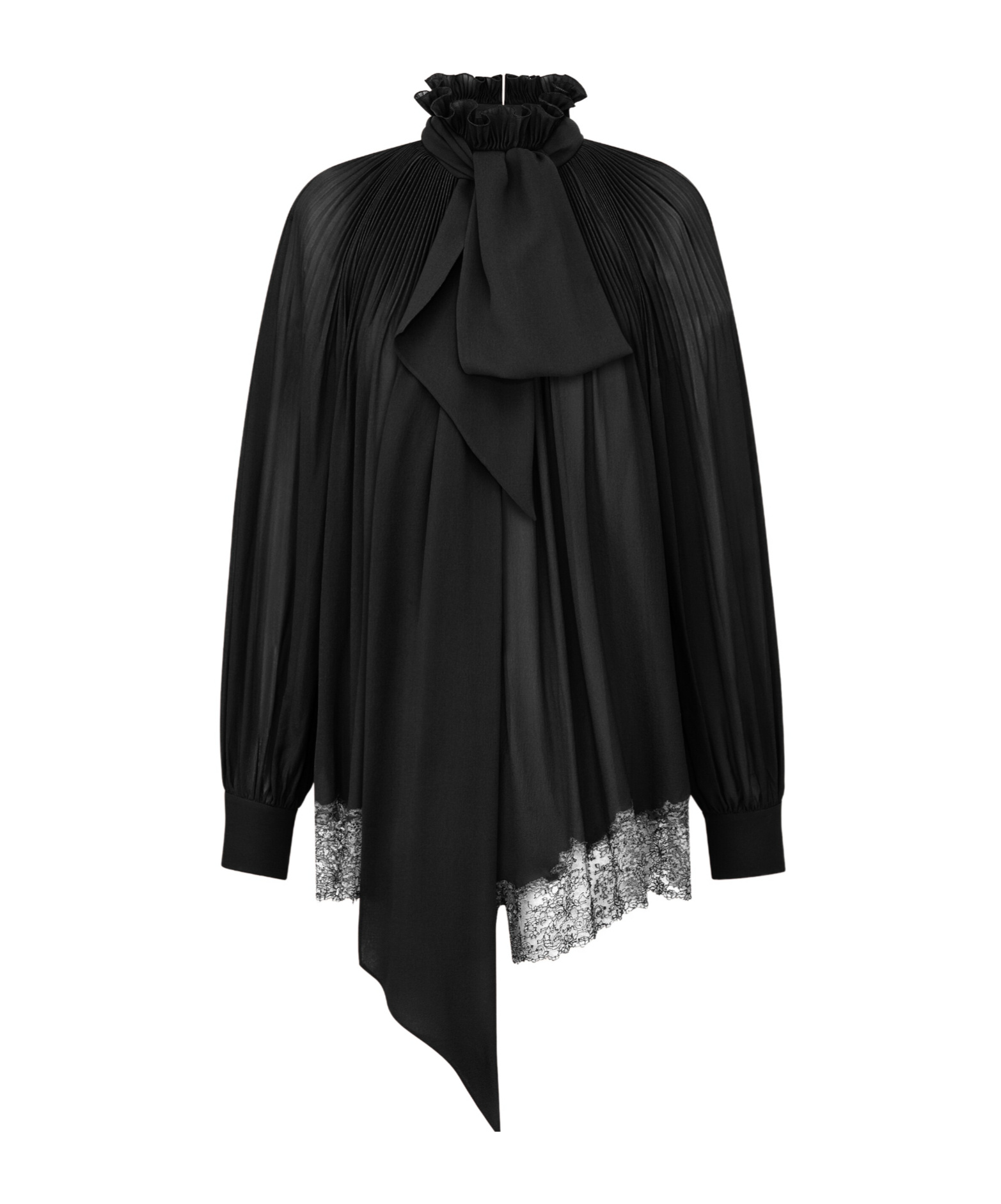 Saint Laurent Taffeta Knot Jumpsuit In Black
