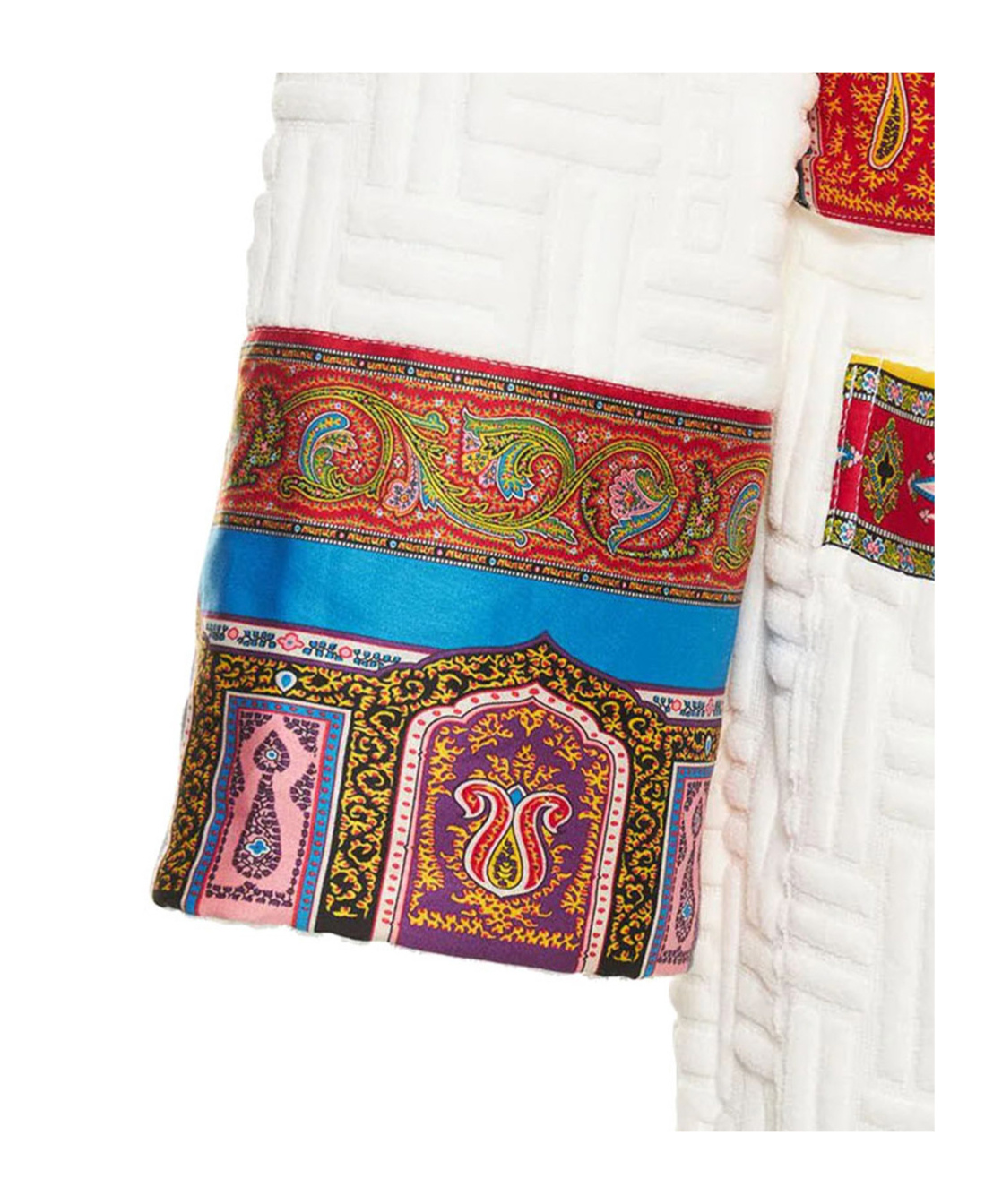 Etro Embossed-texture Bath Robe In White