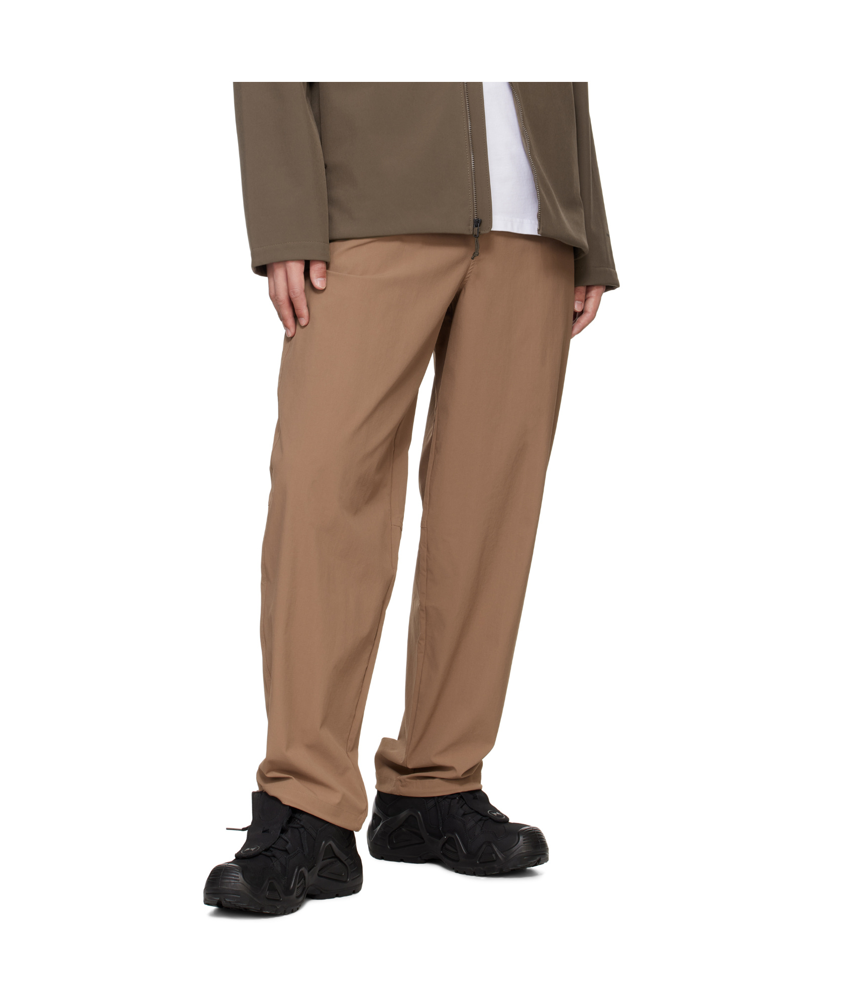 The North Face Tan North Dome Wind Trousers In Latte