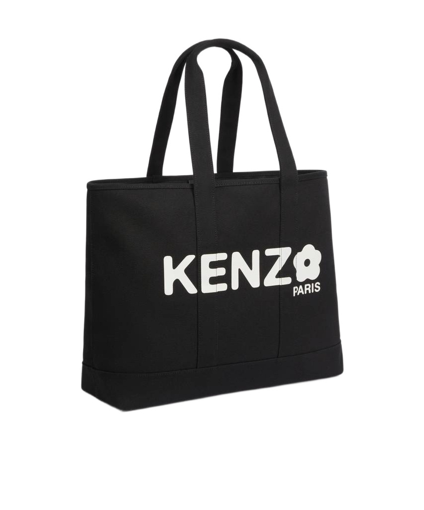 Kenzo Utility Canvas Tote Bag In Black