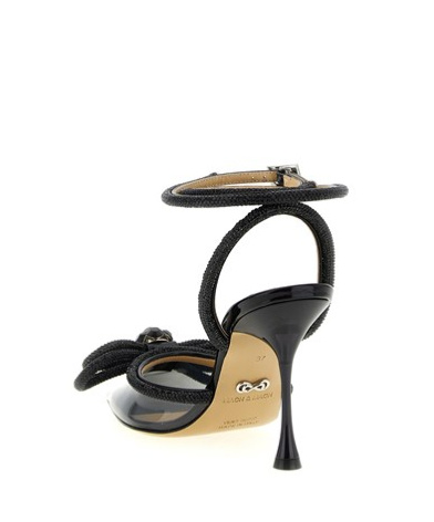 Machmach Mach  Mach Double Bow Ankle-strap Pumps In Black