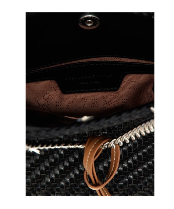 Stella Mccartney Micro Falabella Chained Tote Bag In Black