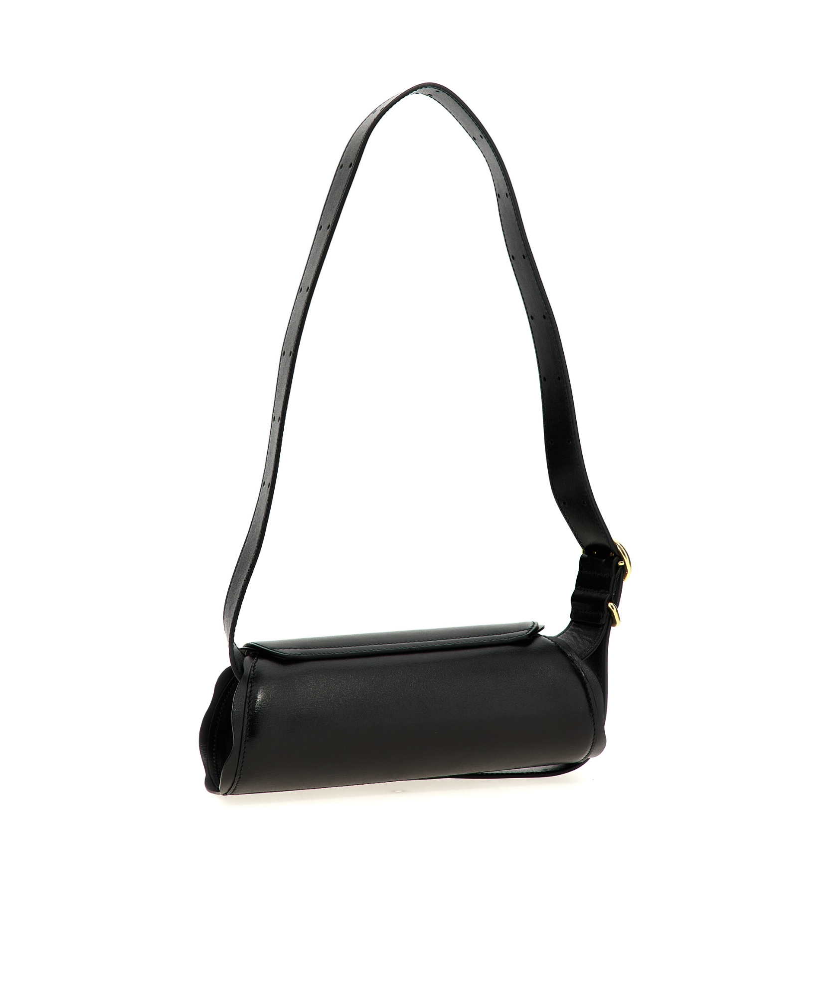 Jil Sander Cannolo Shoulder Bags Black In Black