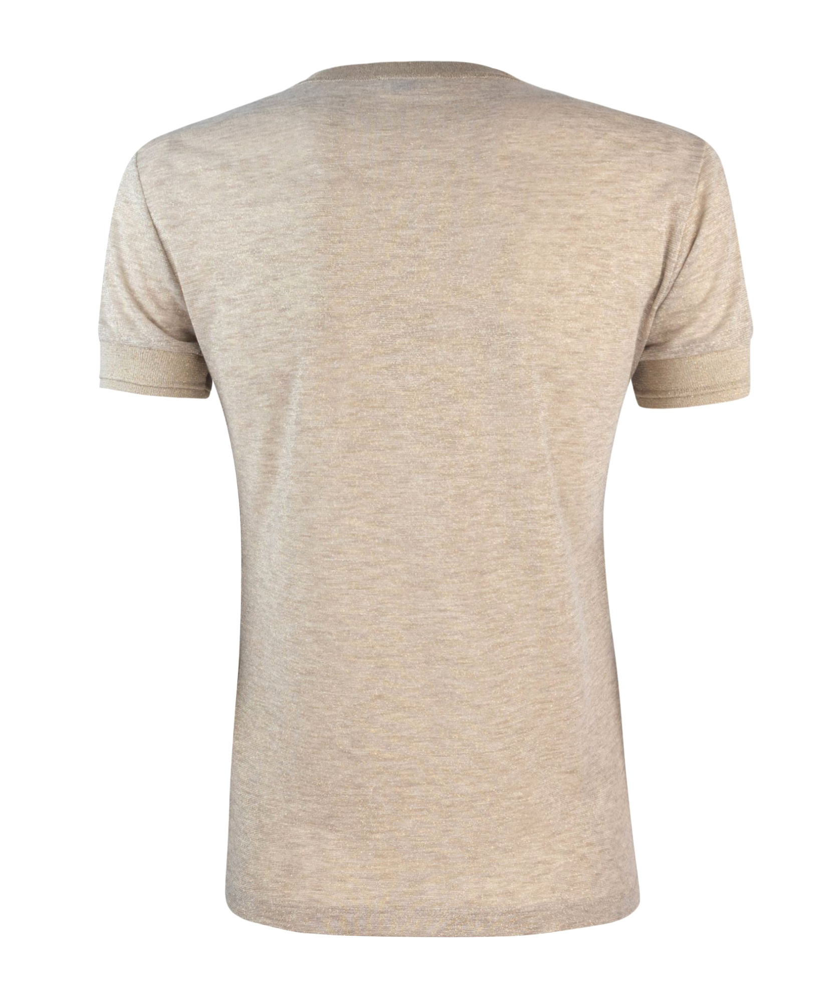 Patrizia Pepe T-shirt In Maglia Essential Beige In Nude