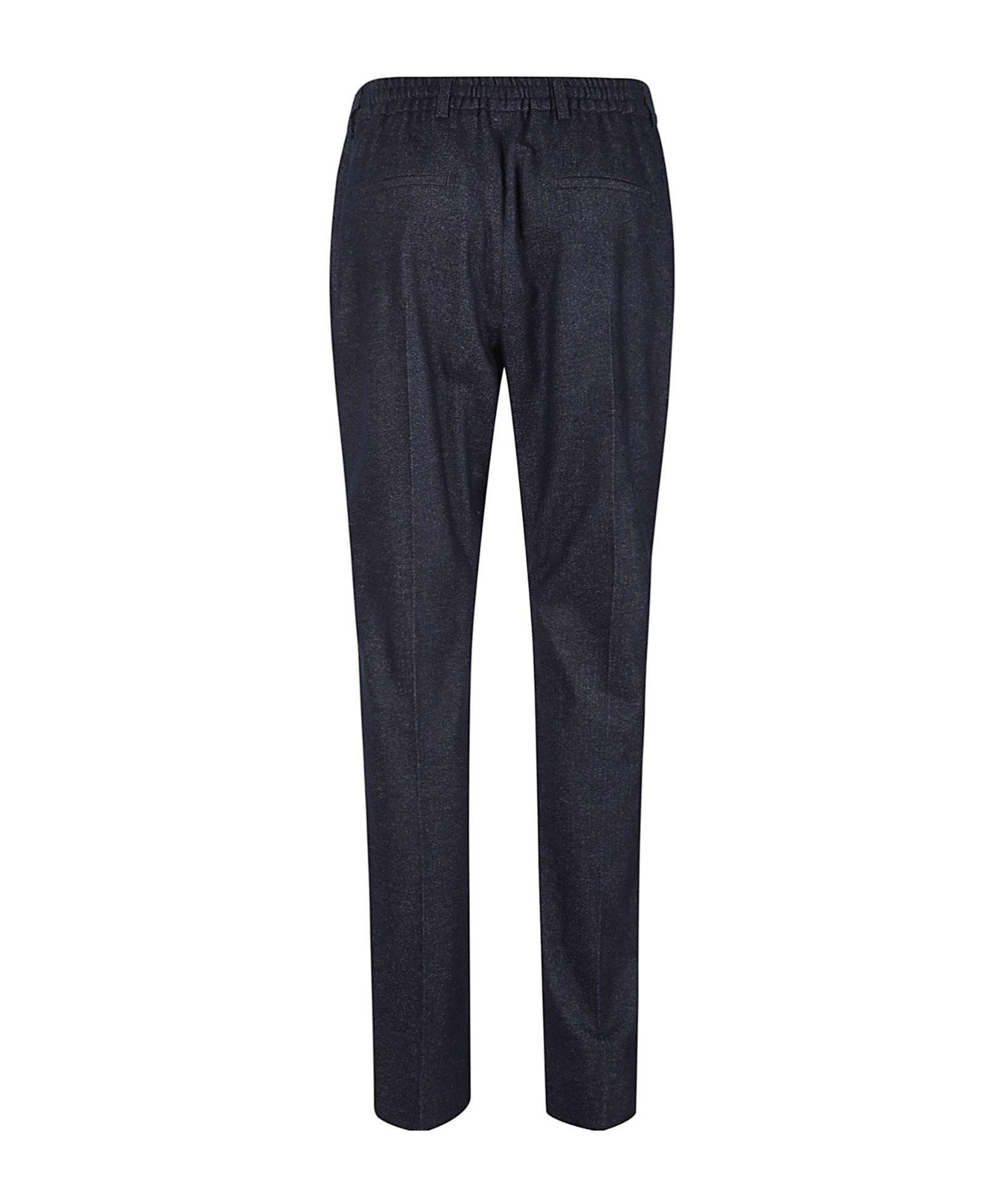 Eleventy Drawstring Wool Trousers In Black