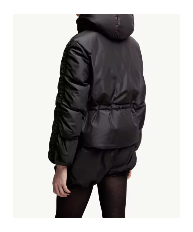 Moncler Louviere Puffer Jacket With Detachable Hood In Black