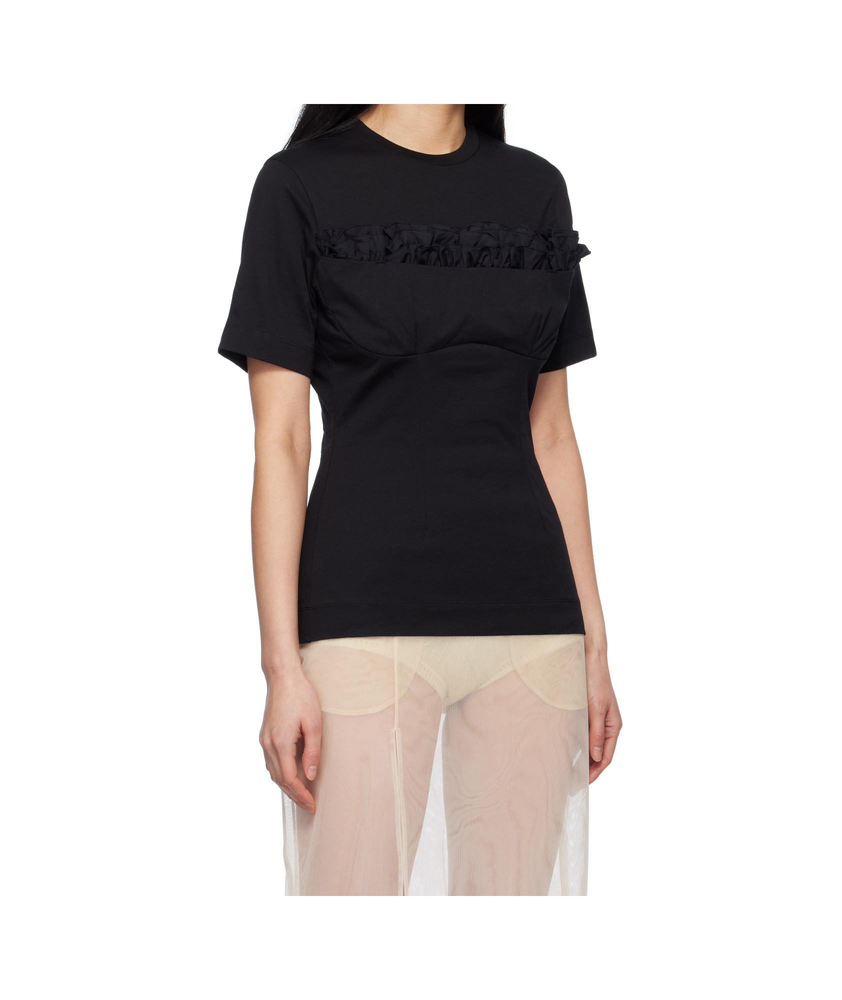 Simone Rocha Short-sleeved T-shirt In Black