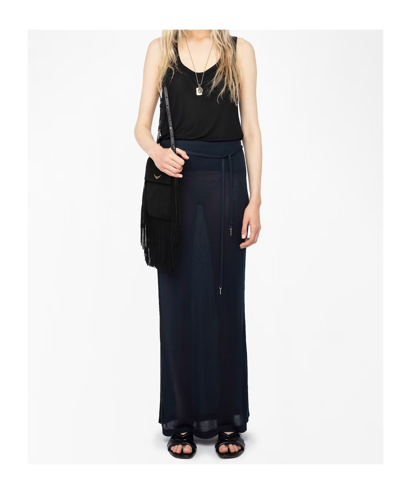 Zadig & Voltaire Slit Skirt In Black
