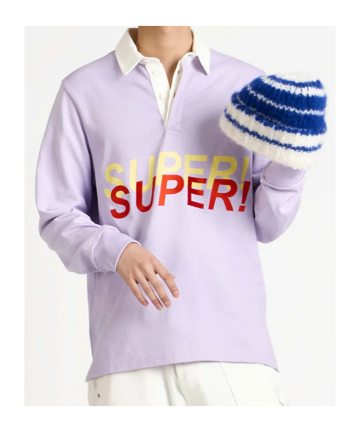 Jw Anderson Super Rugby Polo Shirt In Purple