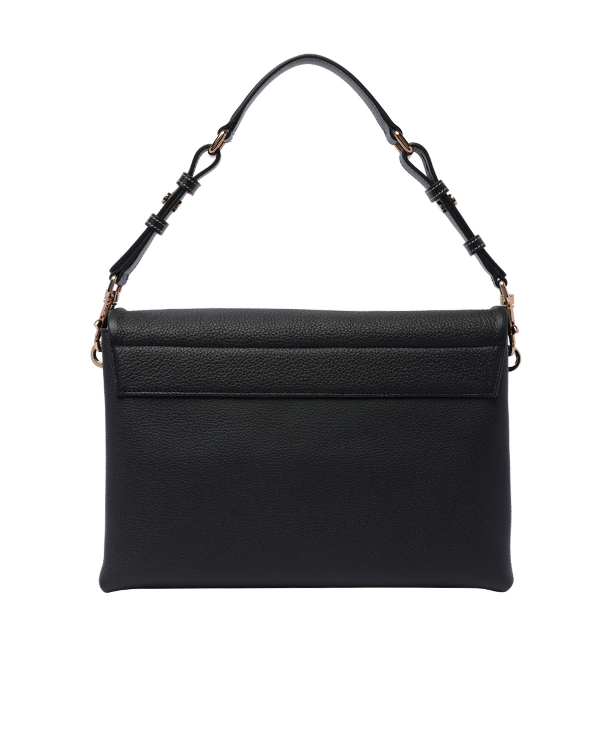 Tod's Logo-plaque Shoulder Bag In Black