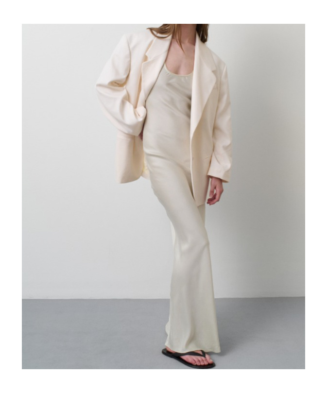 Remain Birger Christensen Notched-lapel Blazer In White