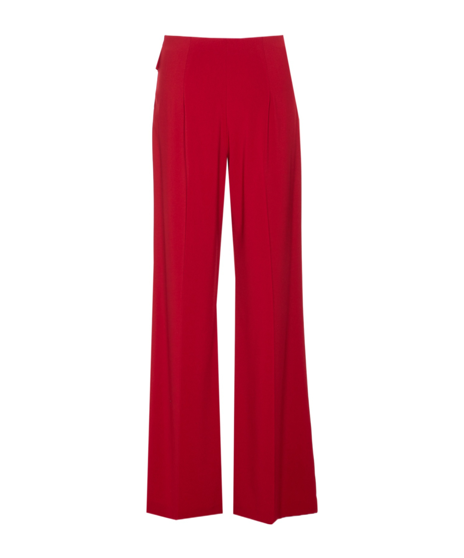 Patrizia Pepe Belted Wide-leg Pants In Red