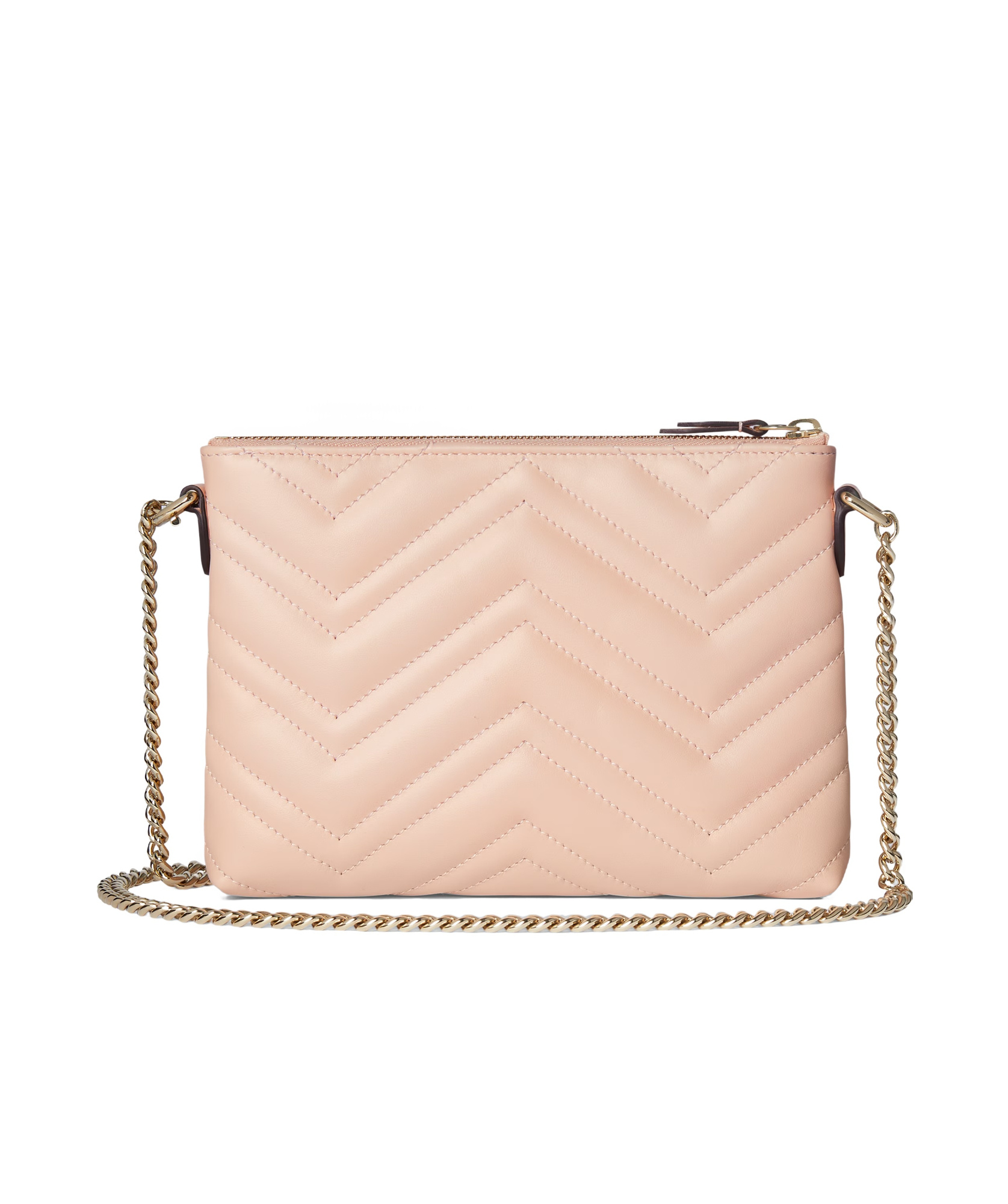 Gucci Gg Marmont Pochette With Chain In Pink