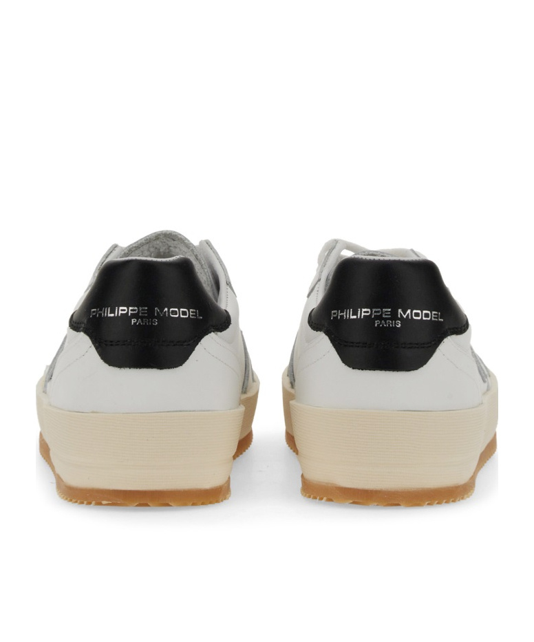 Philippe Model Logo Patch Low-top Sneakers In White