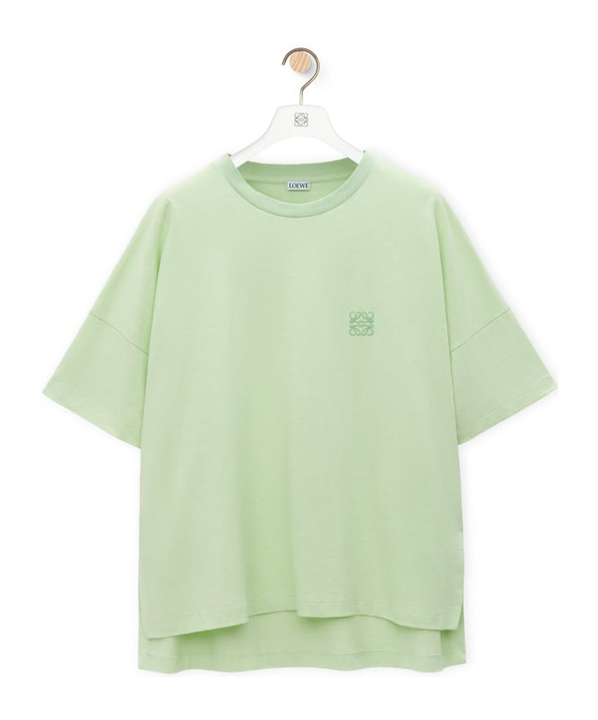 Loewe Cotton Short-sleeved T-shirt In Green