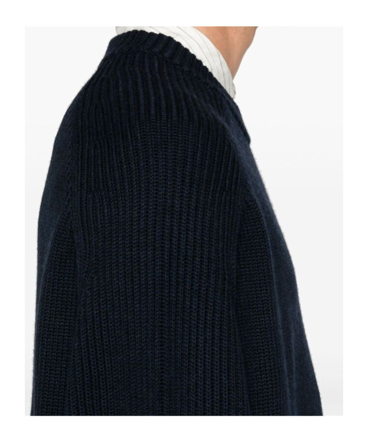 Studio Nicholson Long-sleeved Sweater In Black