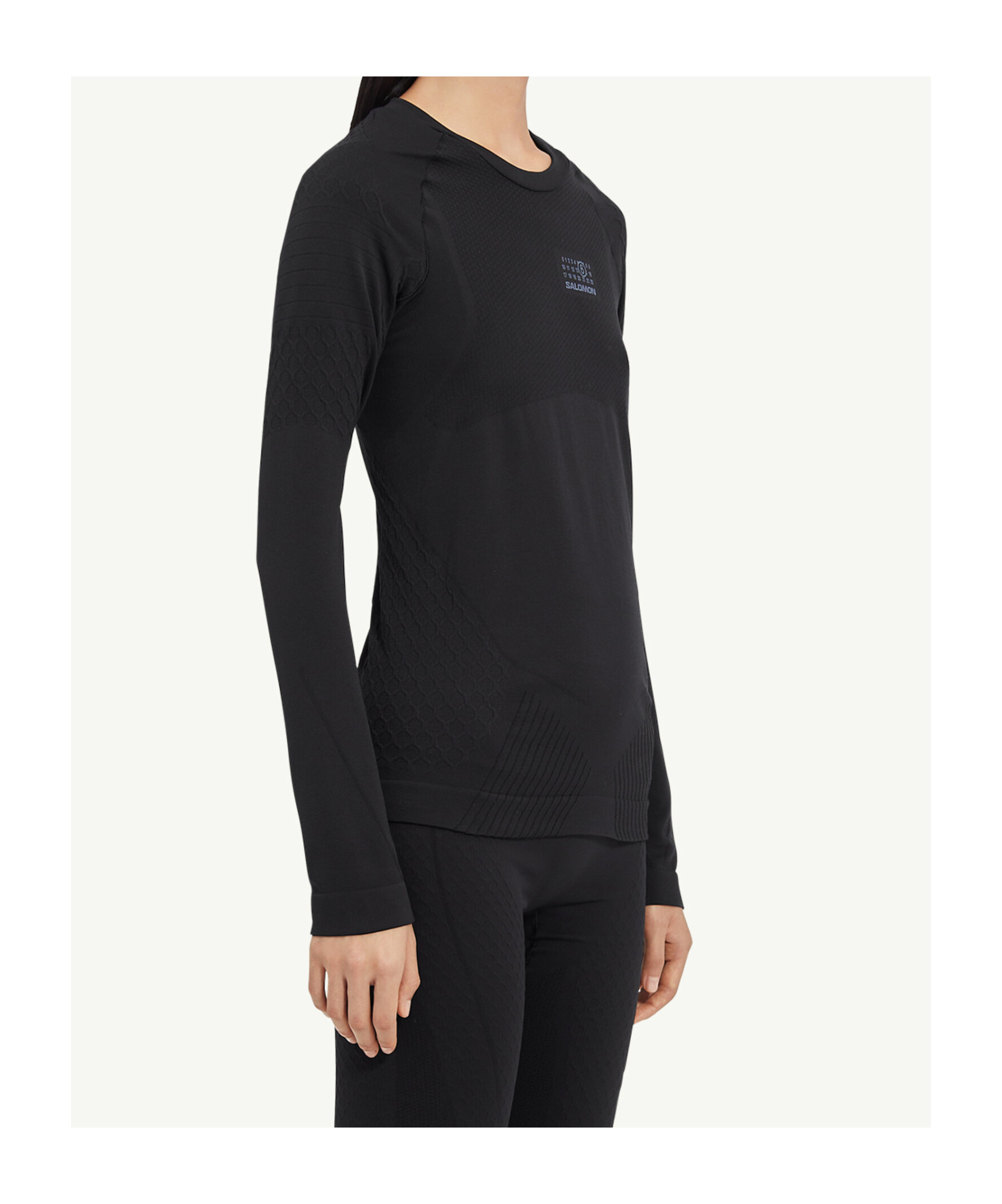 Mm6 Maison Margiela Mm6 X Salomon Technical Long Sleeve Top In Black