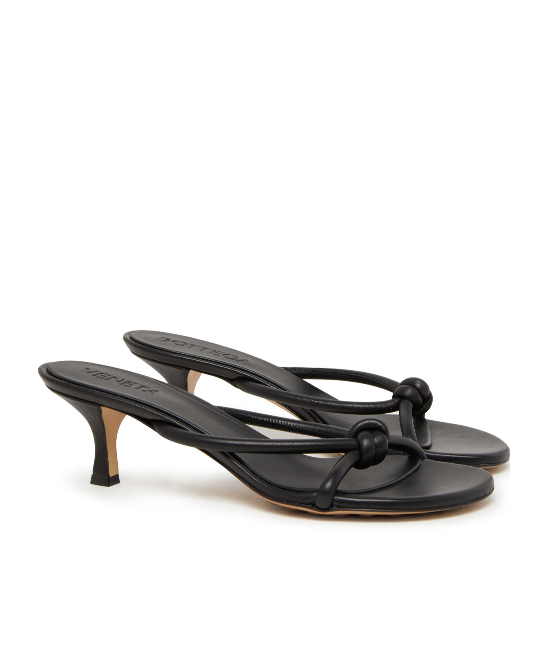 Bottega Veneta Atomic Open-toed Heels Sandals In Black