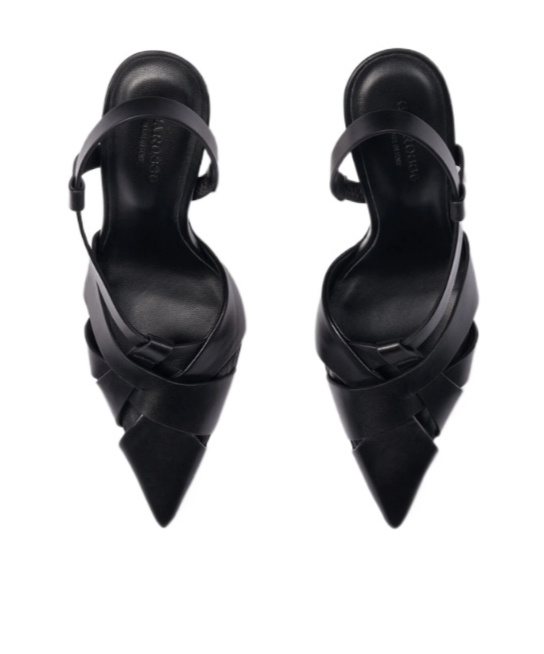 Scarosso 85mm Athena Strappy Pumps In Black