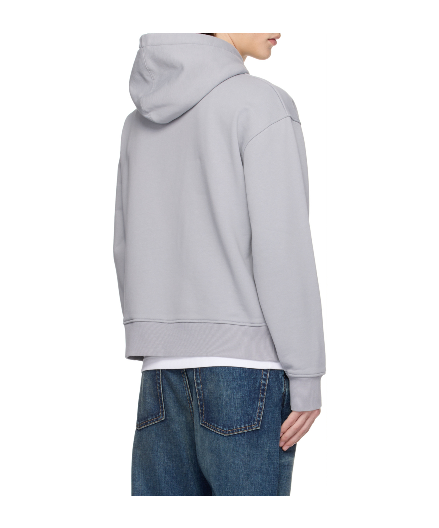 Jean Paul Gaultier Ssense Exclusive Gray Cotton Printed Water Hoodie