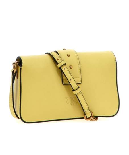 Shop Pinko Love One Mini Crossbody Bag In Green