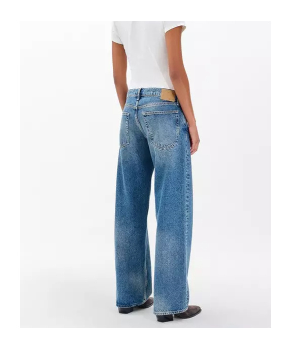 Rag & Bone Straight Jeans In Blue