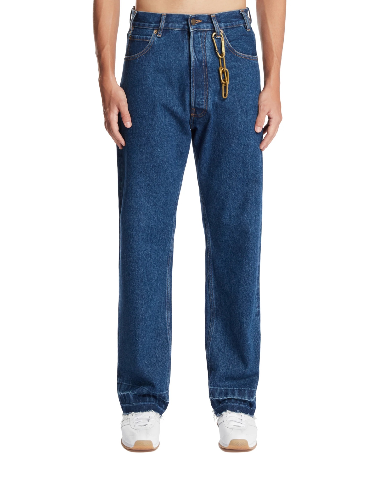 Darkpark Jeans With Chain Embellishment In Gold