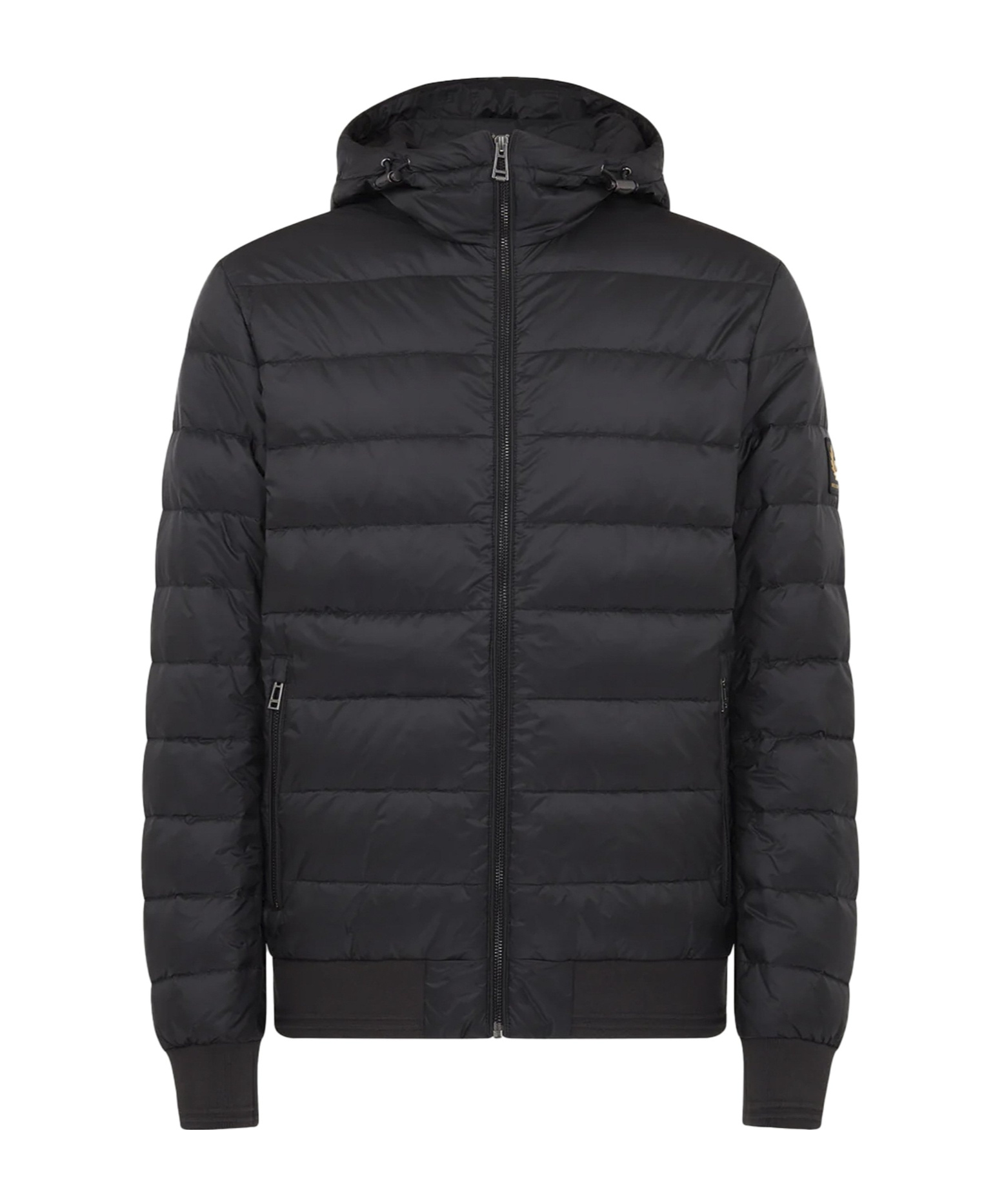 Belstaff Hooded Down Jacket In Black
