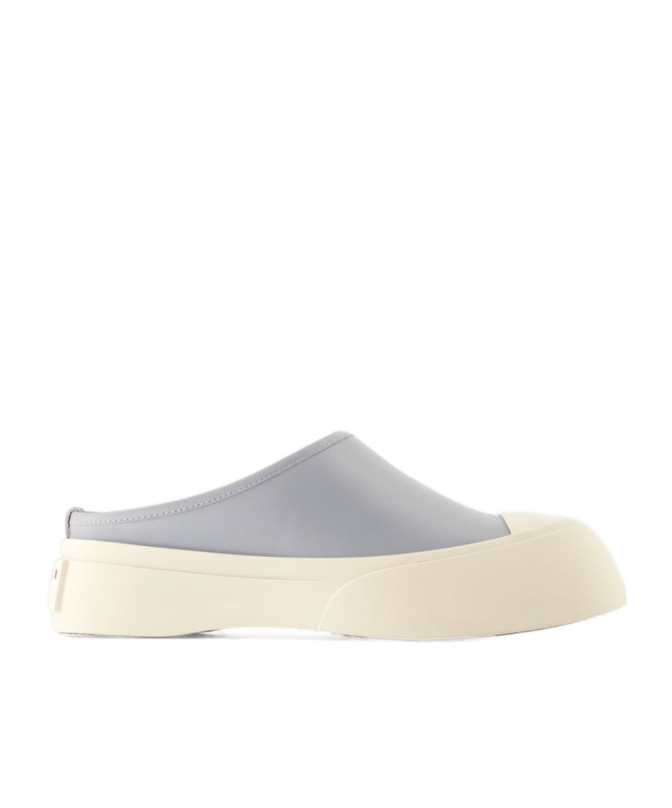 Marni Platform Clog Sneakers Dolphin In White