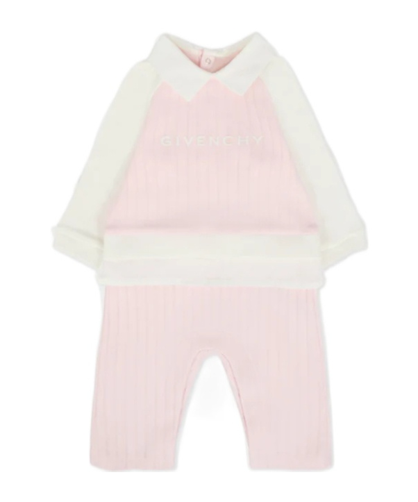 Givenchy Long-sleeved Jumpsuit In Pink