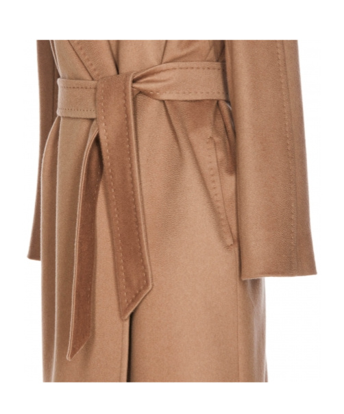 Max Mara Long-sleeved Coat In Brown
