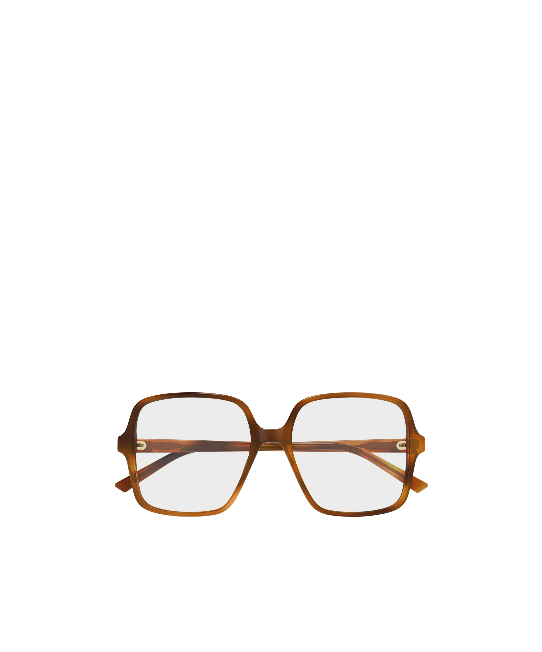 Gucci Geometric Flat Mirror In Brown