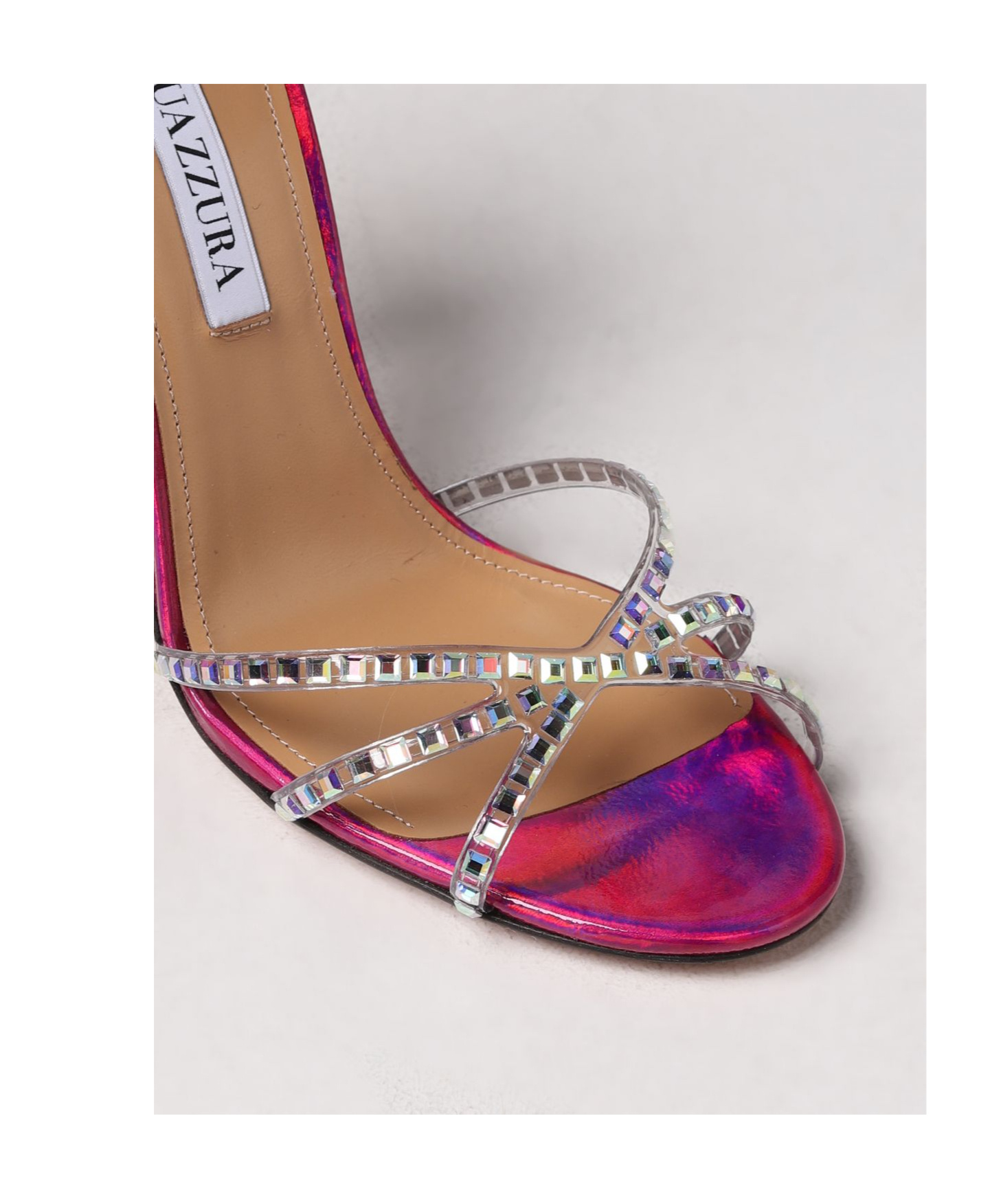 Aquazzura Gem-embellished 110mm Heeled Sandals In Multicolor