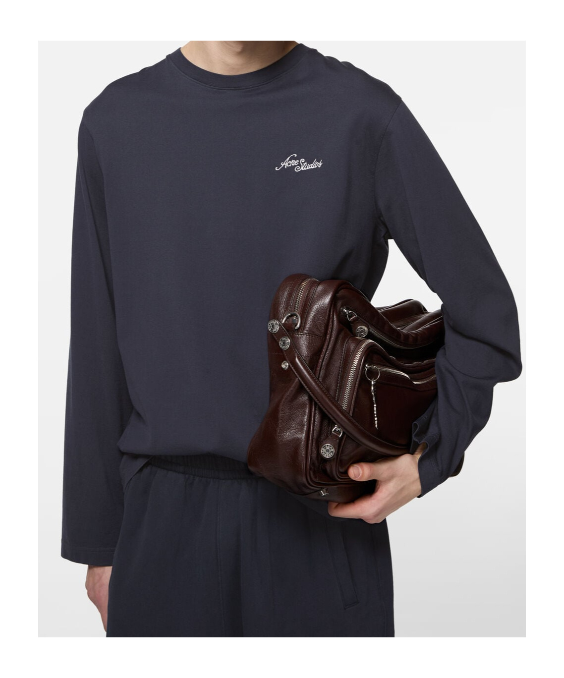 Acne Studios Long-sleeved T-shirt In Blue
