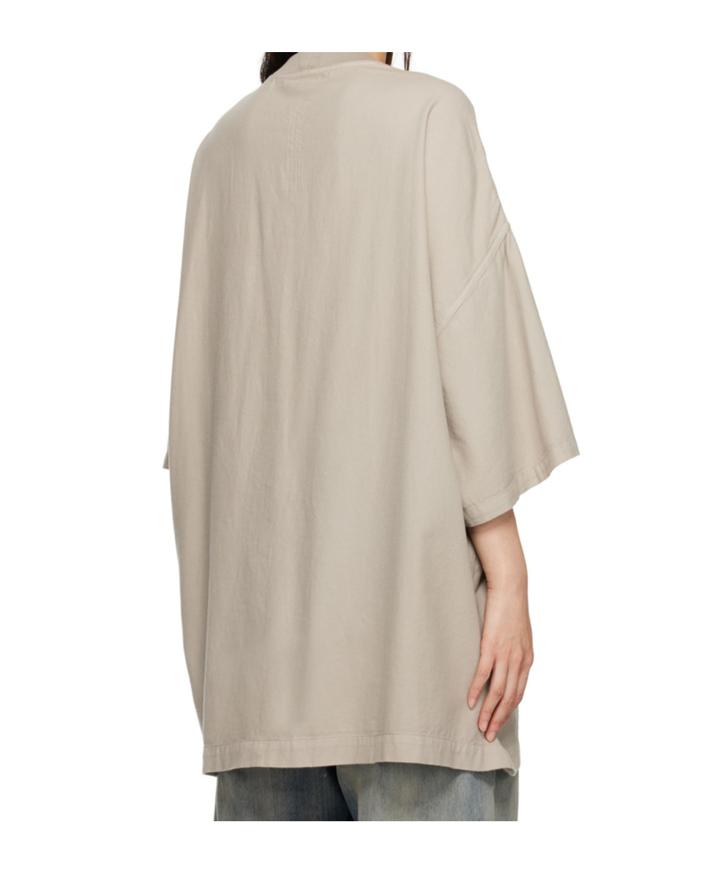 Rick Owens Drkshdw Off-white Porterville Tommy T-shirt In Nude