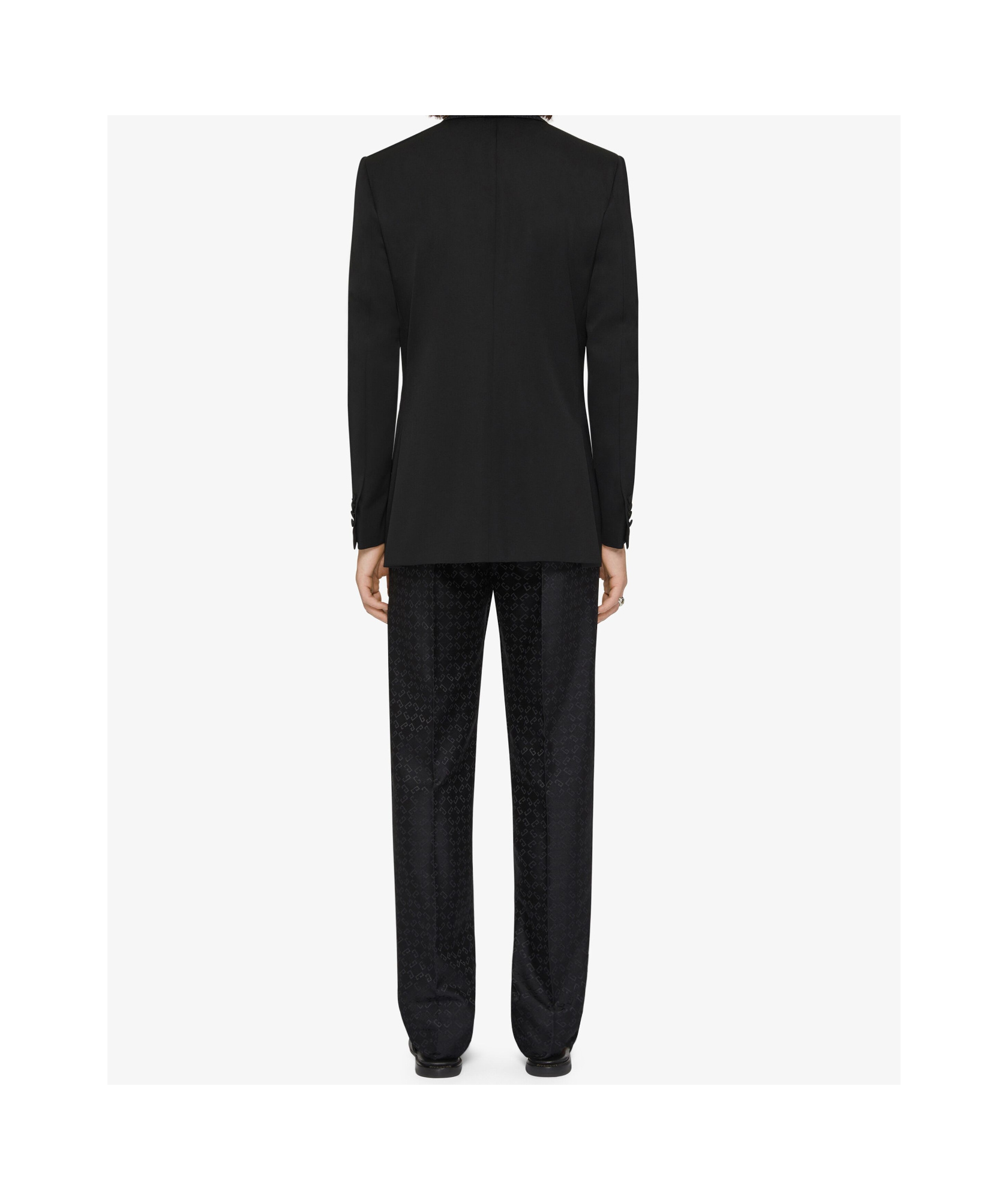 Givenchy Monogram 72 Jacquard-collar Blazer In Black