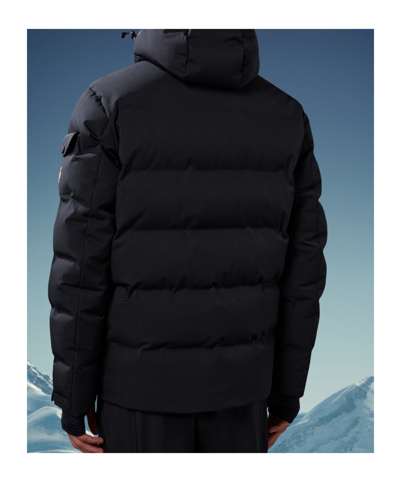 Moncler Montgetech Ski Down Jacket With Hood In Black