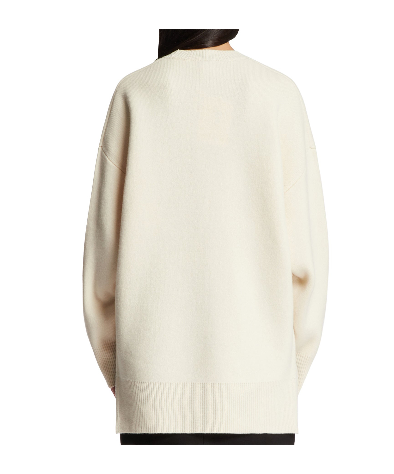 Shop Totême Double-knit Sweater In White