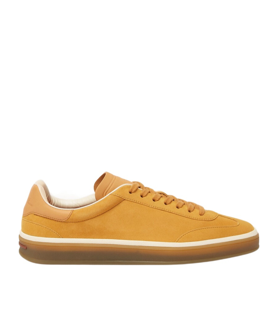 Loro Piana Round Head Low-cut Casual Shoes In Saffron Tea