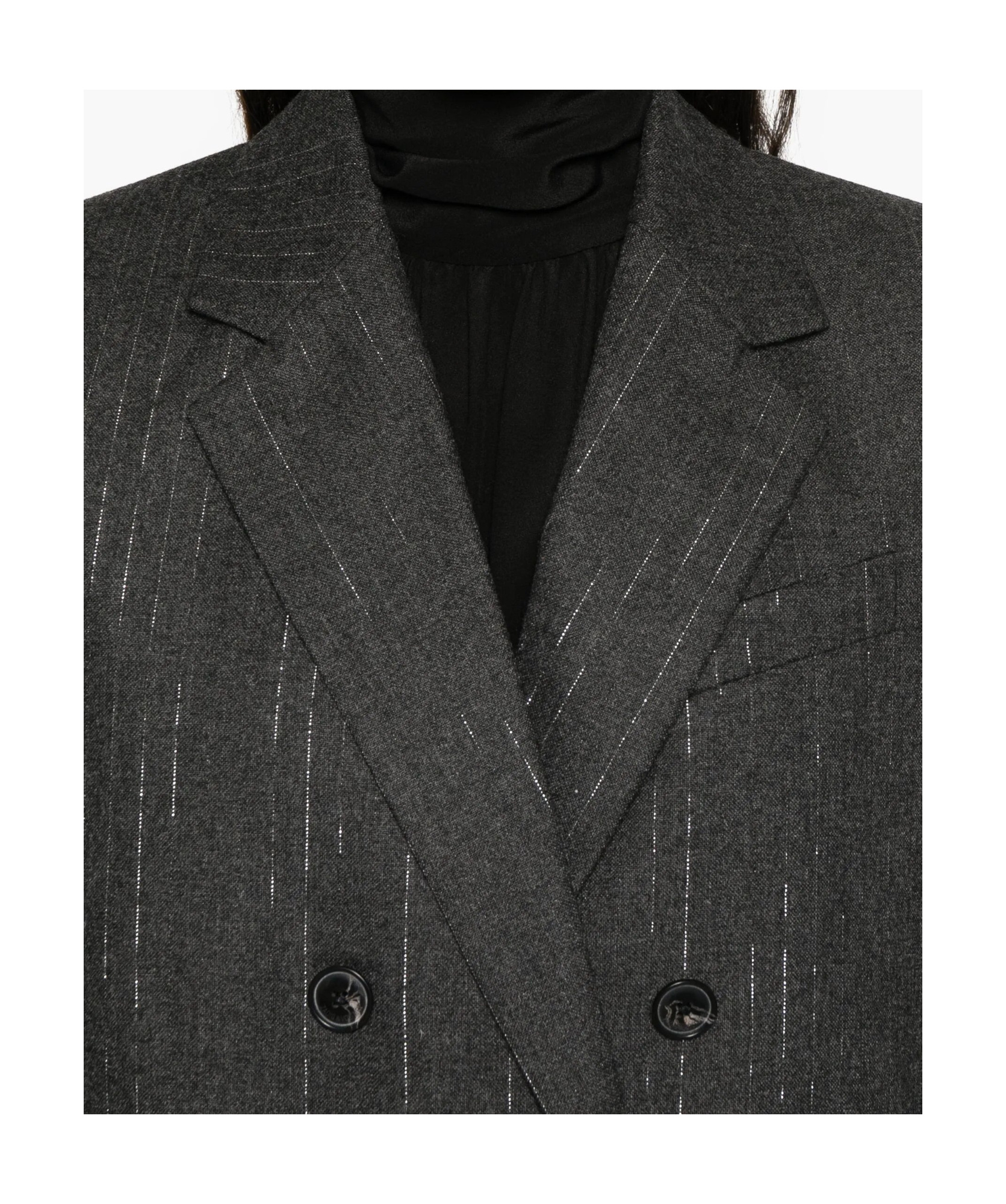 Zadig & Voltaire Long-sleeved Suit Jacket In Black