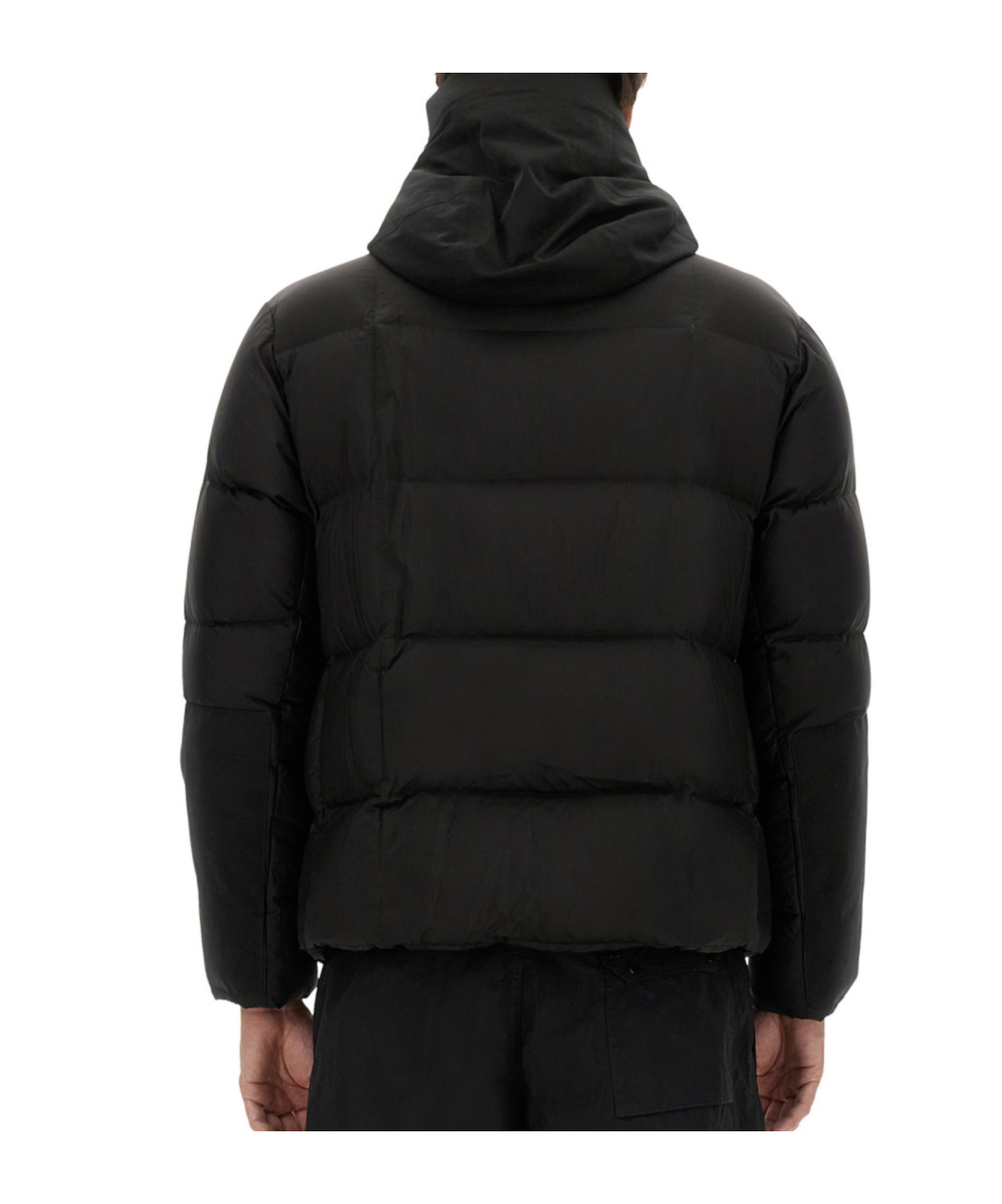 Ten C Storm Jacket With Hood And Pockets In Black