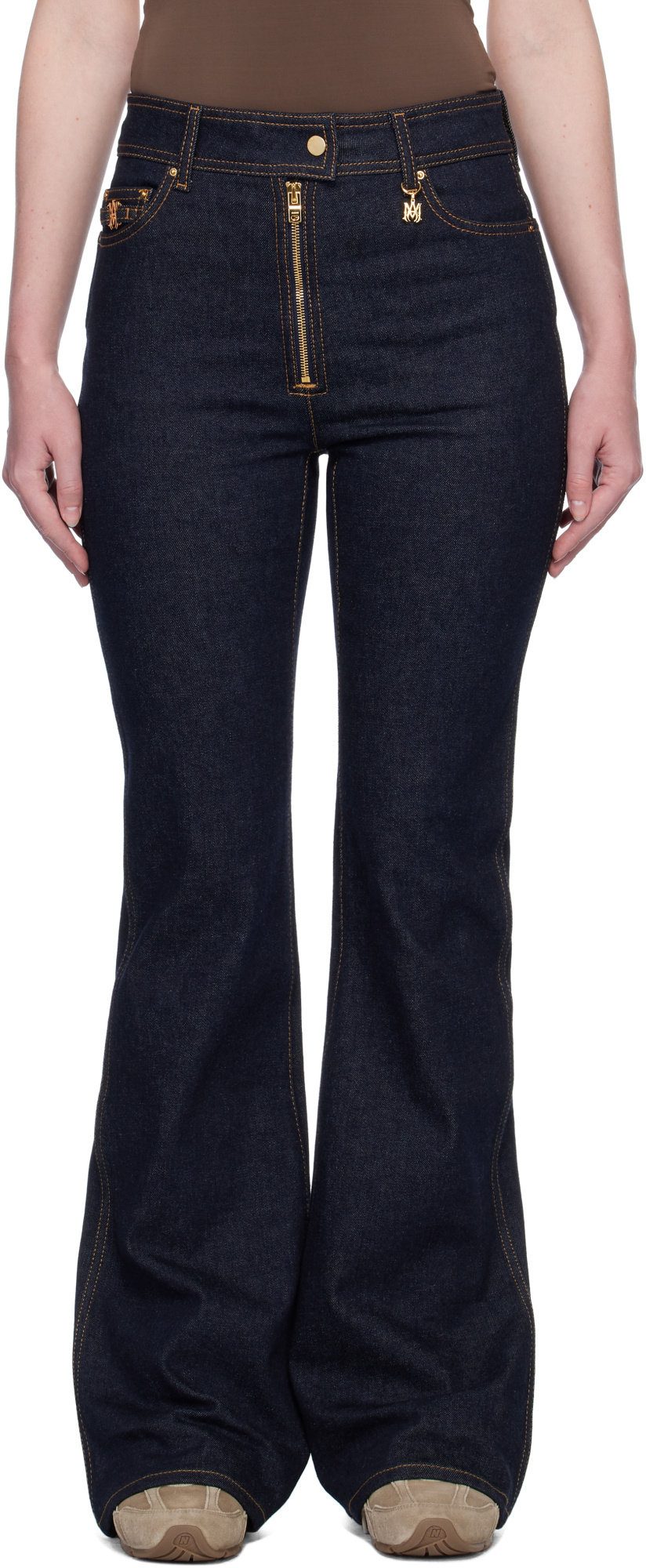Amiri Jeans With Belt Loops In Black