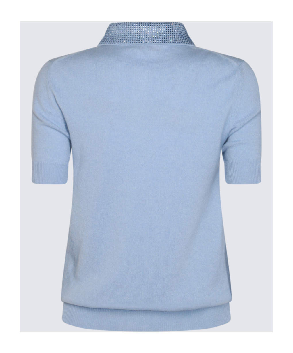Blumarine Short-sleeved Polo Shirt In Blue