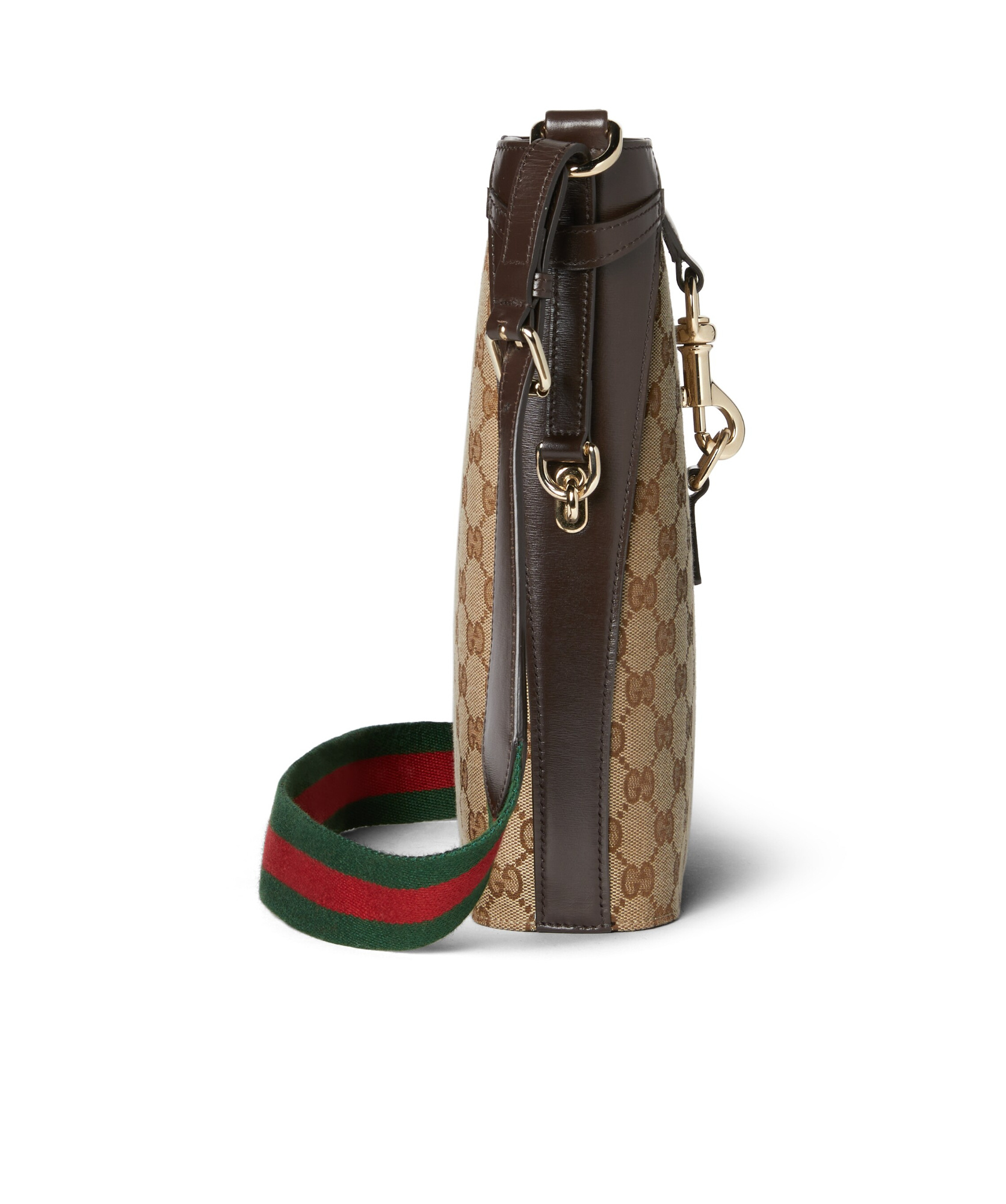 Shop Gucci Medium Gg Canvas Shoulder Bag In Nude