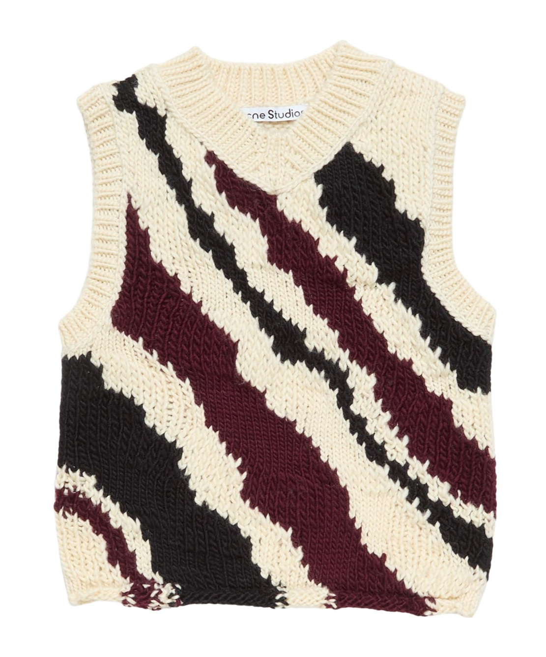 Acne Studios Sleeveless Knitted Vest In Multi