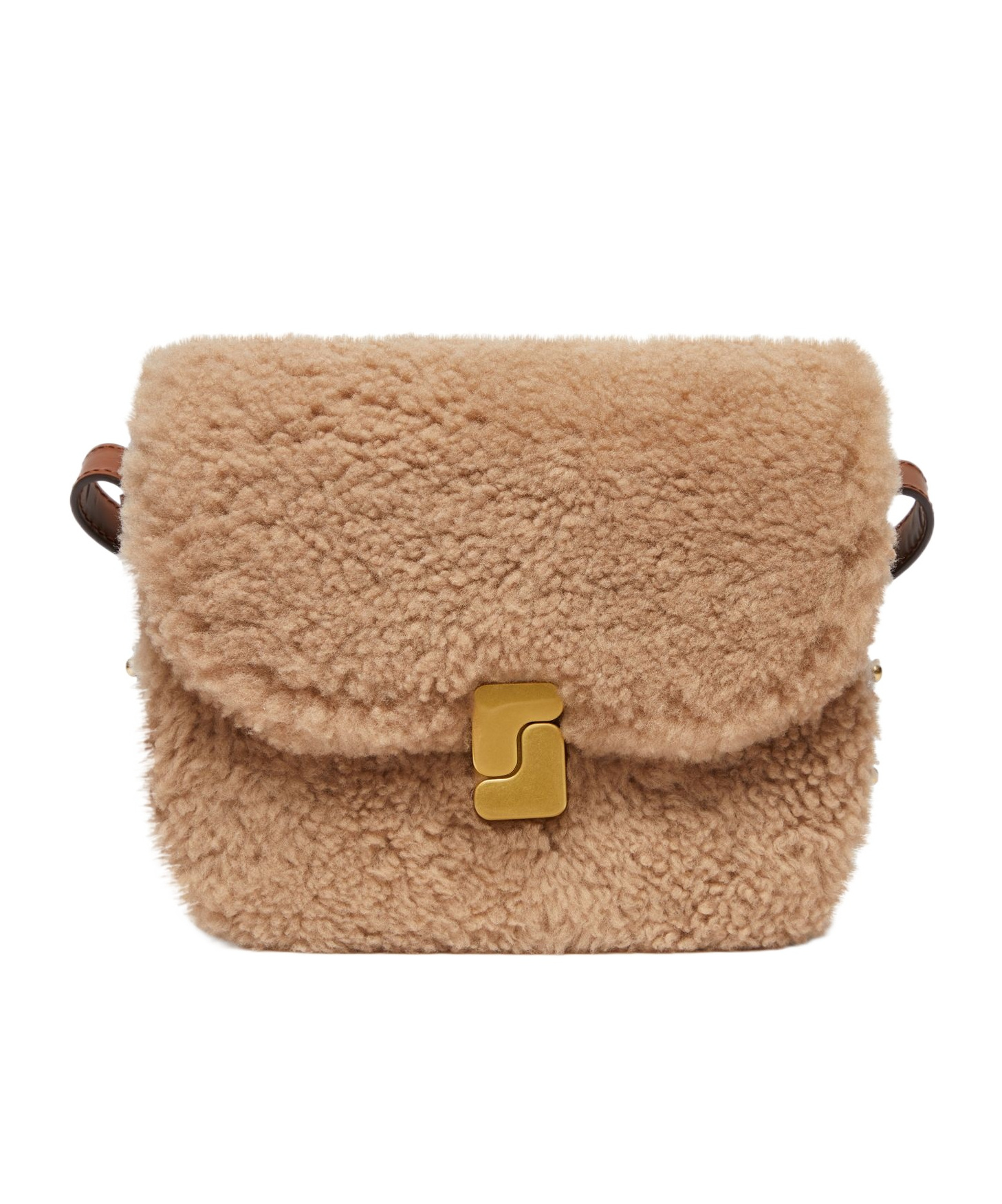 Soeur Flap Shoulder Bag In Brown