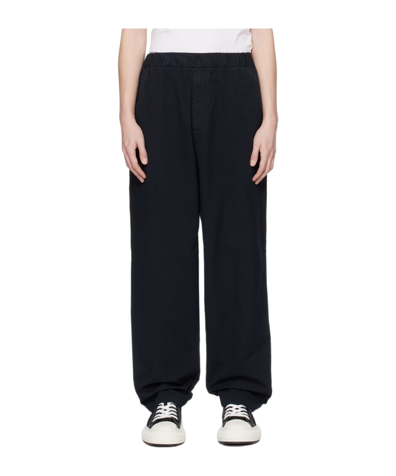 Darkpark Navy Sean Trousers In Black