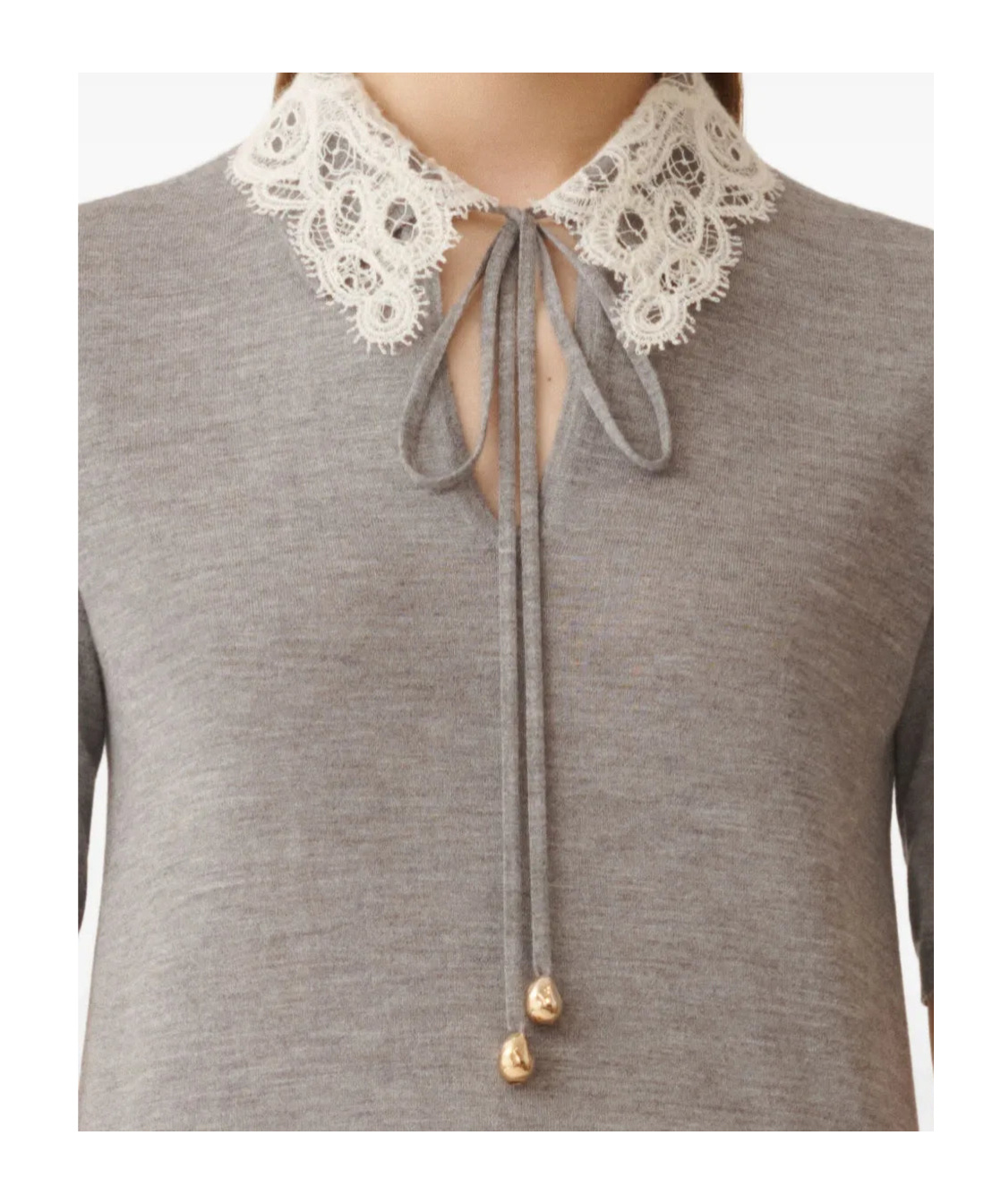 Fabiana Filippi Short-sleeved T-shirt In Gray